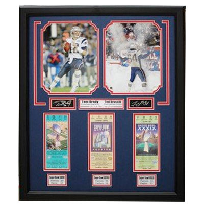 Tom Brady 3 Time Super Bowl Champ with Tickets