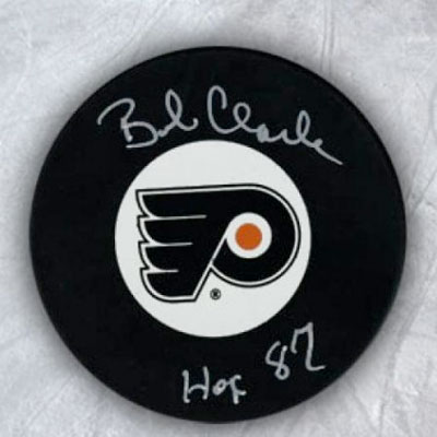 Bobby Clarke Signed Puck