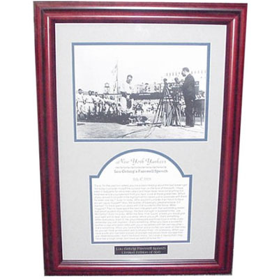 Lou Gehrig’s Famous “Luckiest Man Speech”