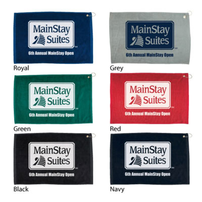 Colored Screened Golf Towel – $7.00