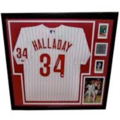 Roy Halladay Signed and Framed Jersey