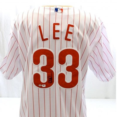 Cliff Lee Signed Jersey