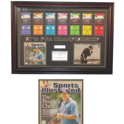 Phil Mickelson Signed and Framed Photo