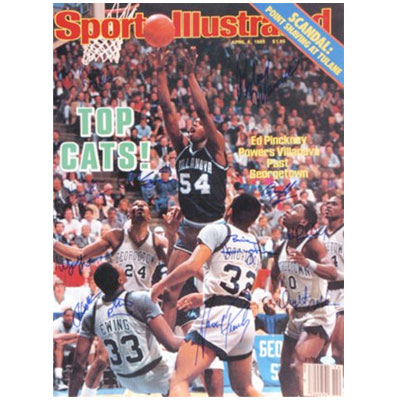 Villanova 1985 Team Signed SI Cover