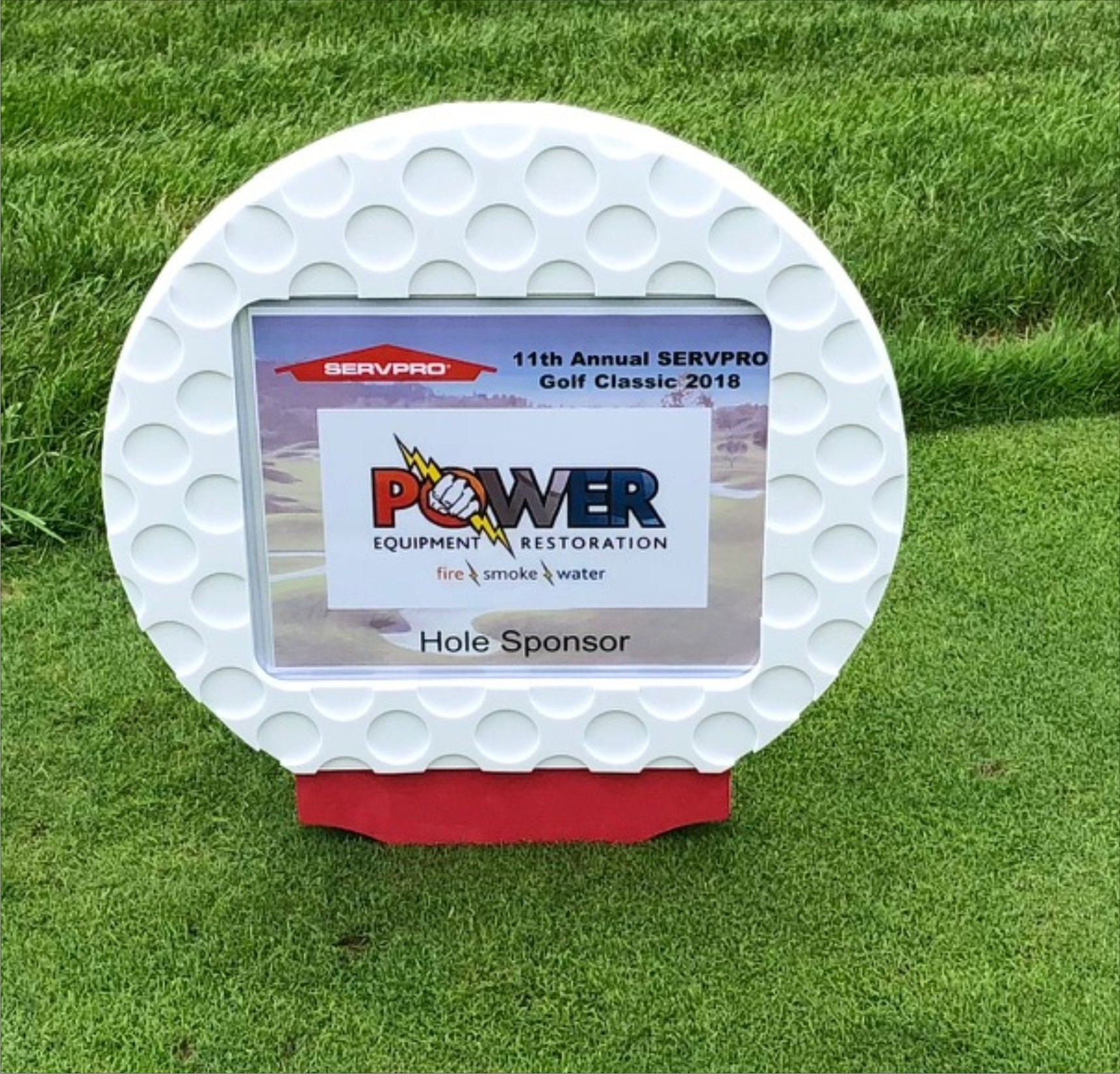 Golf Ball Sponsor Sign