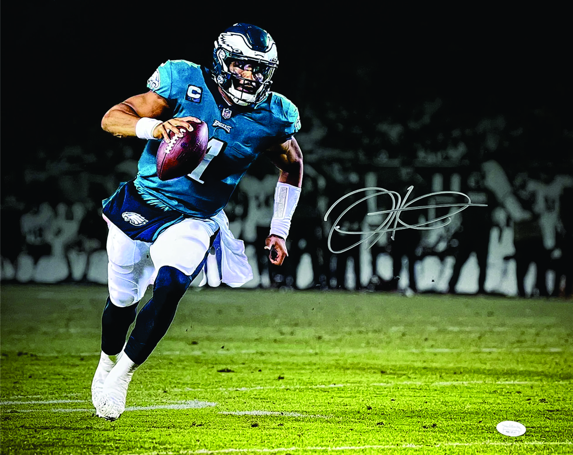 Jalen Hurts signed 16 x 20 photo