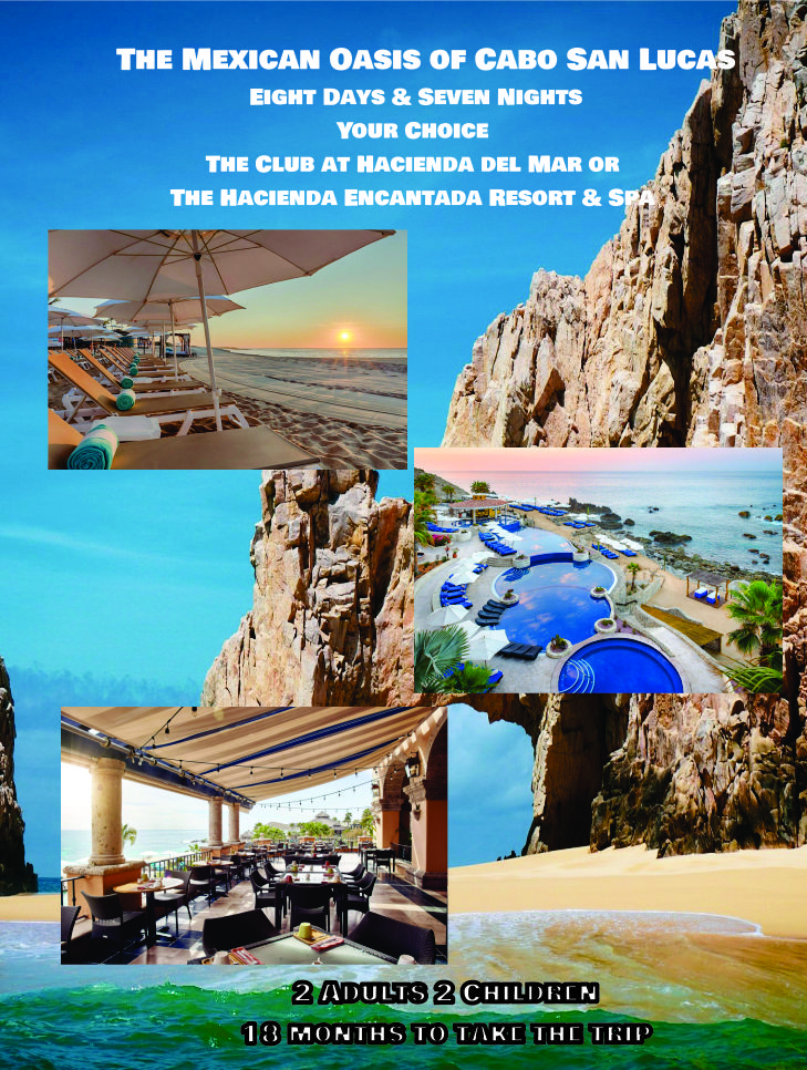 Cabo San Lucas 8 days & 7 nights for two adults and two children